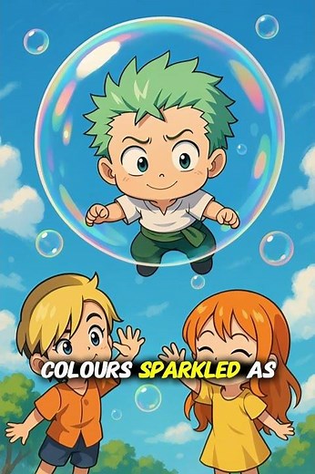 Zoro and the Flying Bubbles! 🫧🌈 | Cute Chibi Adventure