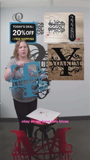 Split Letter Monogram Wall Decor by Main Street Steel