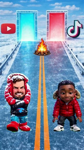 MRBEAST vs KHABY | Frozen Run 🧊