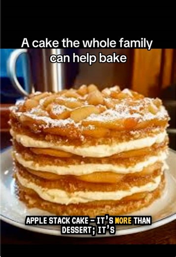 Apple Stack Cake — The Dessert That Brings Families Together Apple Stack Cake — ever seen a dessert built one layer at a time by an entire family? Would your family ever bake something like this together? A cake the whole family can help bake Family Recipe Is in the Description apple stack cake, Appalachian cake, frontier desserts, heritage recipes, layered apple cake, apple butter dessert, community cake, family tradition, pioneer cooking, 1800s food, holiday dessert, old world recipes, mountai