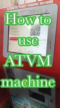 How to take ticket by ATVM machine/ATVM machine se ticket kese bnaye/ ATVM machine ko kese ise kare