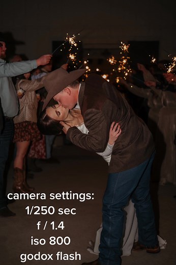 Flash Sparkler Exit Photography: Camera Settings & Edits