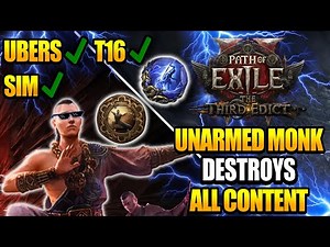 POE2 - Hollow Palm Monk DELETES All Content - Invoker Monk Build Guide 0.3 - Path of Exile 2