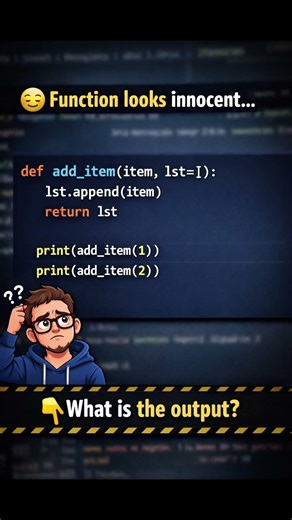 This Python Function Looks Innocent but Breaks Beginners 😵 #python #coding #interview