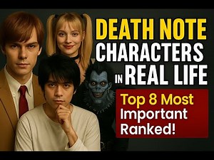 Death Note Characters in REAL LIFE – Top 8 Most Important Ranked!