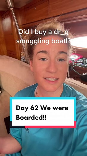 Day 62 of living on a sailboat. We were boarded!! We were boarded by florida water saftey and US customs. Florida saftey was doing a routine check to make sure we had all the safety equipment needed to be safe on the water. Then the customs agent on their boat ask to step aboard and do a full search of the vessel. I later find out that the boat has been on a watch list for the US goverment!! #sailboatliving #dayinmylife