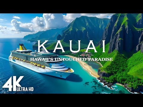 [4K] KAUAI 🇺🇸 – Hawaii’s Garden Paradise 🌺 Relaxing Deep House Chill