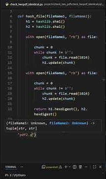 Python Program to Compare Two PDF Files Tutorial for beginners #coding #programming #python #shorts