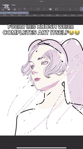 BEST BRUSH ON CSP??? ✨️ #digitalart #art #drawing #artist #speedpaint