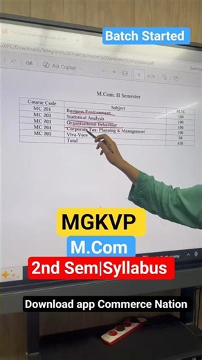 MGKVP M.Com 2nd Semester 2026 | Join Batch #mgkvp2025 #mgkvp #mgkvpsemesterexam