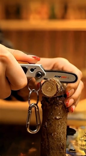 Super Tiny Chainsaw ASMR: Satisfying Tree Branch Slices