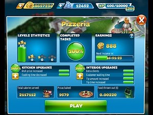 Cooking Fever-Pizzeria Level 1-40(3 Stars)