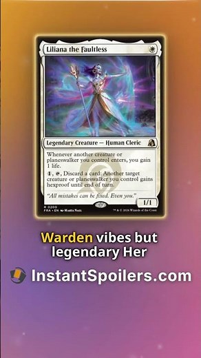 Liliana the Faultless: Reality Fracture Spoiler