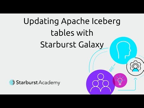 Updating Apache Iceberg tables with Starburst Galaxy | Starburst Academy