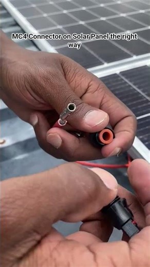 Connecting Solar Panels the right way. Follow us for more informative Content.