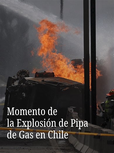 Accidente fatal de pipa de gas LP en Renca, Chile