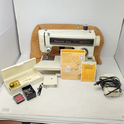 Sears Kenmore 158 Ultra-Stitch 12 Sewing Machine, Foot Pedal, Accessories *READ* | eBay