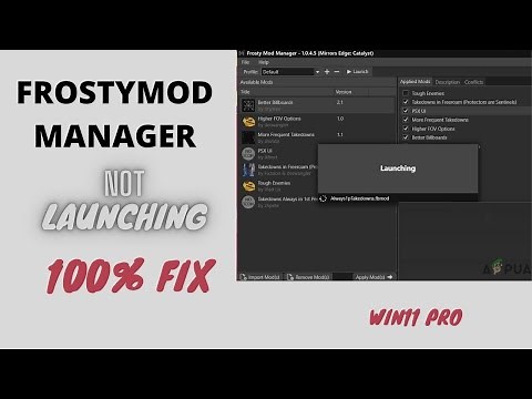 Fix frostymod manager not launching fifa19 or any game