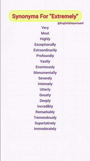 Other Words For "Extremely" / Synonyms / Vocabulary @EnglishEmporium3 #effortlessenglish #shorts