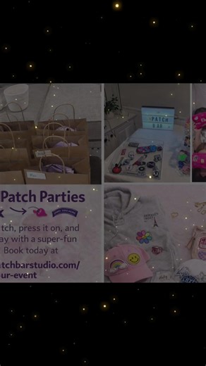 Patch Parties are hands-on, fun, and totally YOU! Pick your patch, press it on hats, bags, or hoodies, and leave with a creation you’ll love. Gather your friends and make it a day to remember. Book now: www.patchbarstudio.com/book-your-event. ##party##parties##patches##buckscounty##patchbarstudio@@Rachael Frazier@@StaciWalt@@Jaime Pocorobba Tann