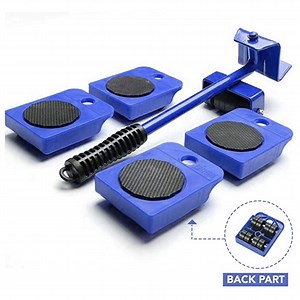 Heavy Appliance Lifter and Mover Tool Set - Heavy Duty Roller Move Too