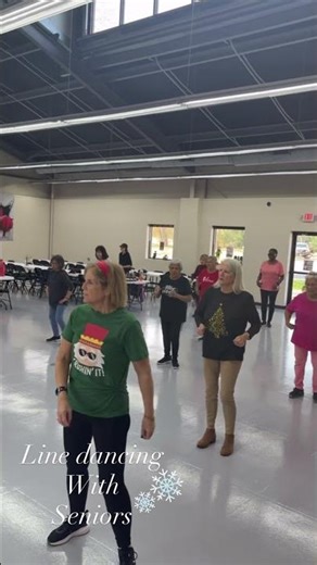 Christmas Line Dancing with Seniors