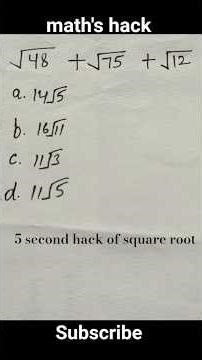5% students know this trick( वर्गमूल की ऐसी ट्रिक)#shortsfeed #maths #shorts #ytshorts #viral #yt