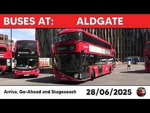London buses at Aldgate 28/06/2025