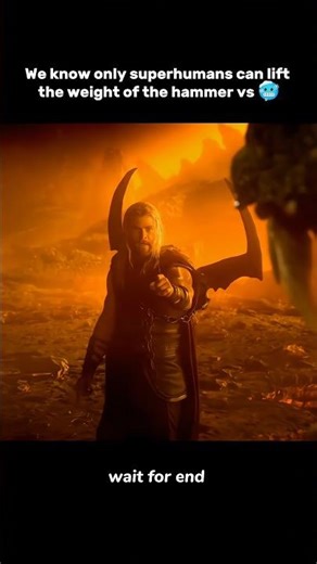 We know only superhumans can lift the weight of the hammer vs 🥶 #shorts #avengers #marvel #thor