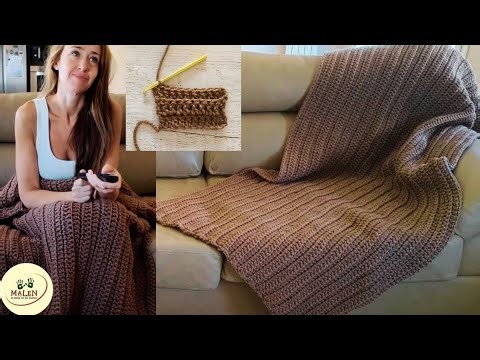 Serrana Blanket Crochet Step by Step for BEGINNERS 🔥Bed runner, bedspread EASY TUTORIAL #crochet