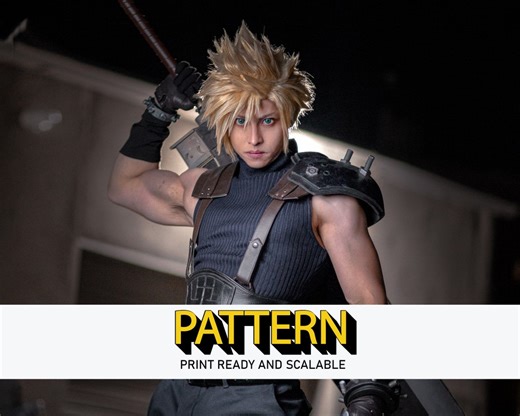 Cloud Strife Soldier Belt & Harness Pattern Final Fantasy 7 Cosplay - Etsy