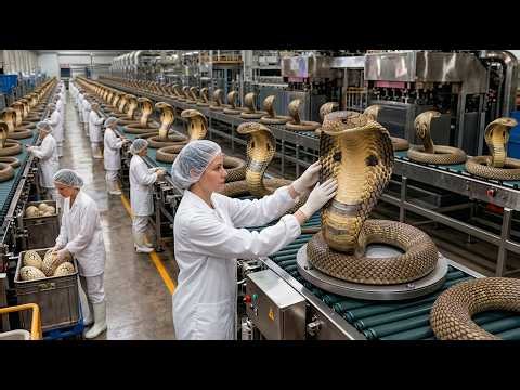 Inside the Largest High Tech King Cobra Leather Factory You’ve Never Seen Before Full Process