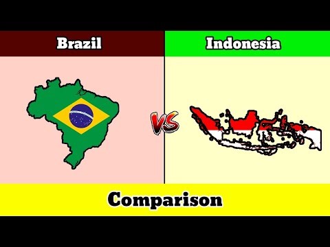 Let's Compare Brazil VS Indonesia | Country Comparison | Data Duck