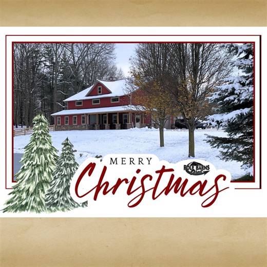 Pole Barns Direct on Instagram: "Wishing all our friends a joy-filled Christmas! May you know His peace and hope as you celebrate this beautiful season."