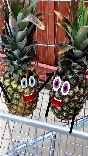 Face Doodles | 2 pineapples 😂 #doodles #animation #shorts #doodle #facedoodles