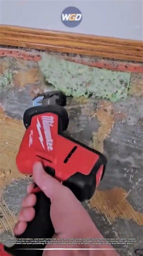 Fast floor adhesive & carpet pad removal: Reciprocating saw scraper blade attachment
