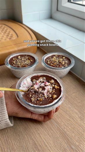 Magic Shell Raspberry Chia Pudding Snack Bowls 🥣 DAY 9 of 30 DAYS OF BALANCED BOWLS #chiapudding
