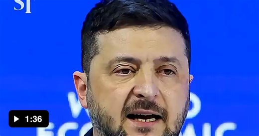 Zelensky's powerfull speach shakes Davos - Video