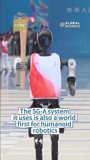 A humanoid robot -- Torchbearer of the future!