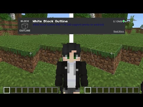 (MCPE) White Block Outine - Minecraft Bedrock Edition!