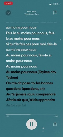 Vegedream feat TAYC - Pour nous #CapCut #sportify #playlistspotify #speedsong #pournous #tayc #vegedream #foryou