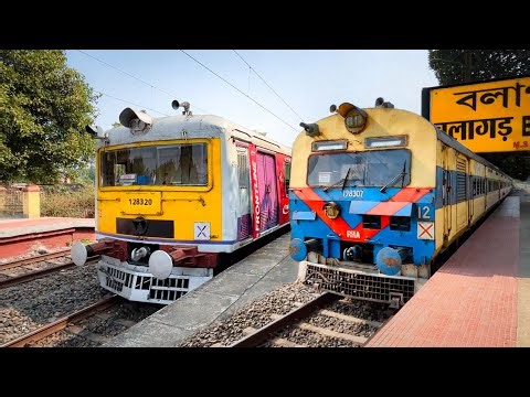 🔥Different Model EMU + MEMU Trains Crossing and Arrival Departure Moments Captured
