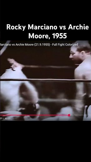 Rocky Marciano vs Archie Moore, 1955