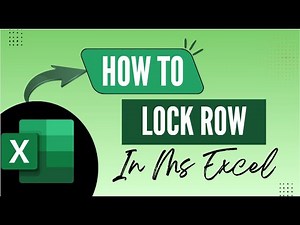 How to Lock a Row in Microsoft Excel - Here's How To Lock It - 2025