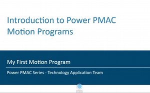 Introduction to Power PMAC Motion Program