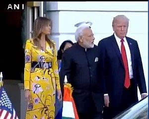 #WATCH PM Narendra Modi leaves from the White House #ModInUS: ANI | PTC News