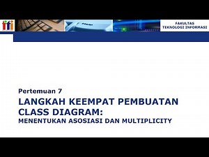 7.5. Studi Kasus Class Diagram: Penentuan Asosiasi dan Multiplicity