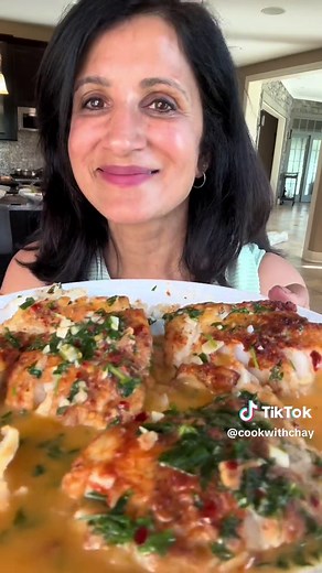 Pan Fried Cod in Lemon Butter Sauce 15 minutes is all you need ! Perfectly delicious and easy. Better than a restaurant! You will need 1.5 - 2 pounds of cod. 2-3 lemons. Cod coating mix : 1. 1 cup all purpose Flour 2. 1/4 cup Rice flour 3. 2 tablespoons Corn starch 4. 1/2 teaspoon salt , black pepper 5. 1 teaspoon garlic powder and paprika Lemon butter sauce : 1. 4 tablespoons butter 2. 3 garlic cloves, minced 3. 1/4 cup broth 4. 2 tablespoons fresh lemon juice 5. 3 tablespoons fresh chopped par