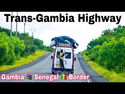 Amazing Drive on Trans-Gambia Highway | Rural Landscapes & Border Crossing Brikama to Senegal Border