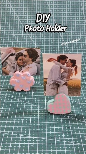 DIY Polaroid Photo Holder #diyphotoholder #diypolaroidphotoholder #diy #art #artist #handmade
